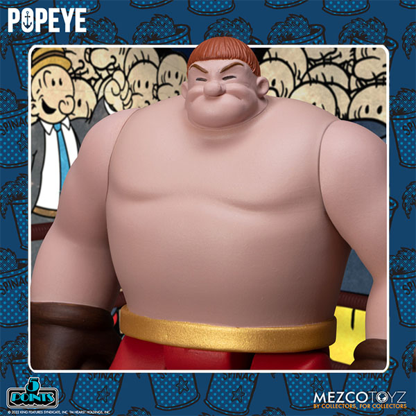 Mezco 5 Points Popeye and Oxheart with Boxing Ring Action Figure Box Set